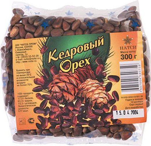 

Кедровые орехи Сибирские сушеные 300 г