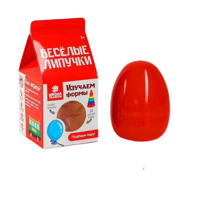 

Игра на липучках «Весёлые липучки. Форма», в яйце