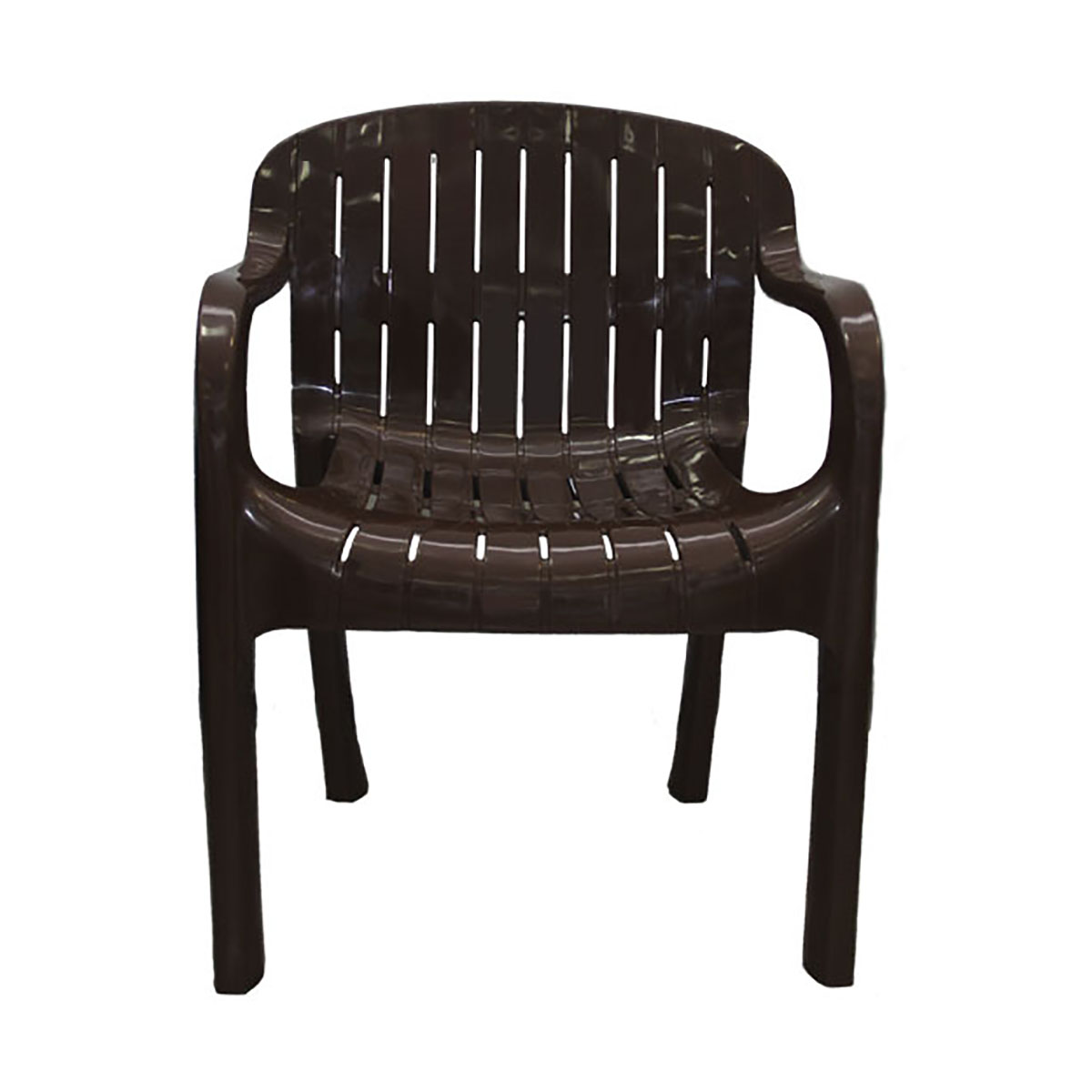 Садовое кресло Стандарт пластик Летнее 217482 48х61х81см шоколадный