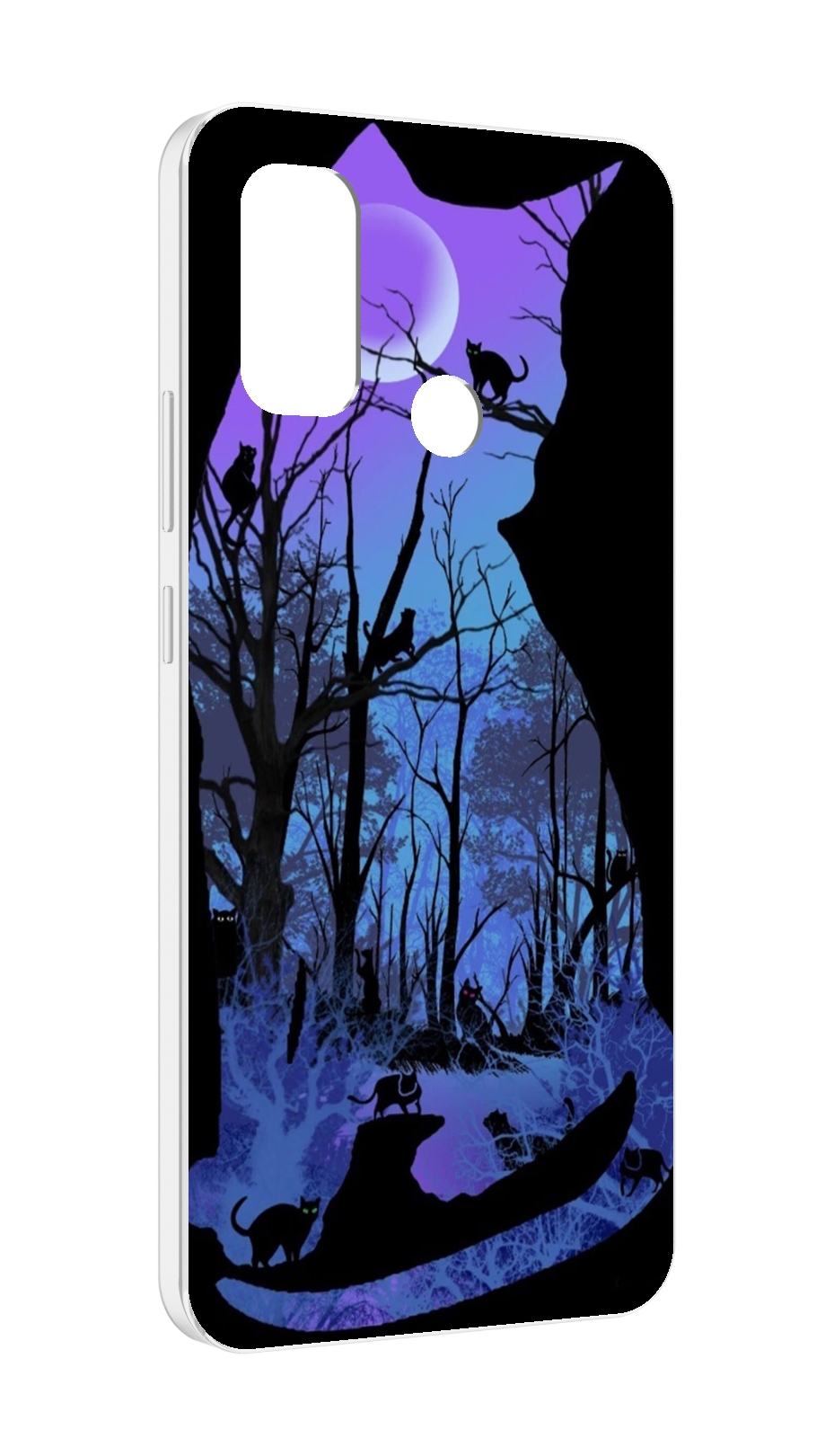 

Чехол MyPads лес внутри кота для UleFone Note 10P/Note 10, Прозрачный, Tocco