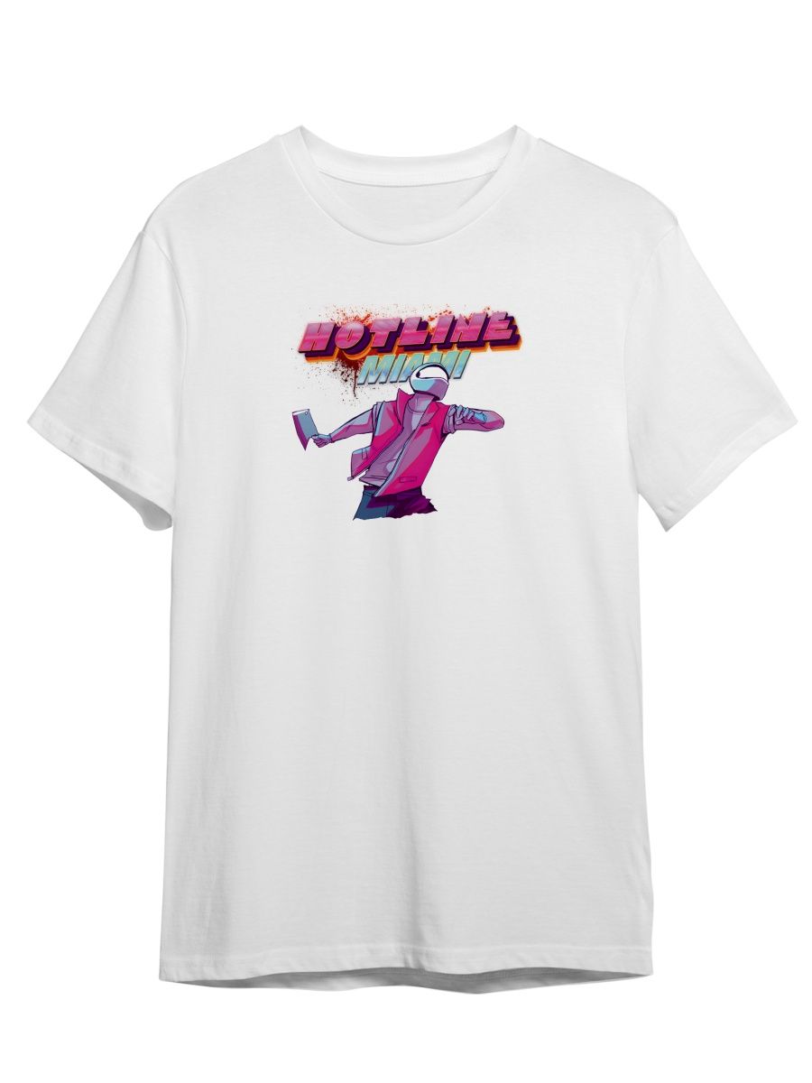 

Футболка унисекс Каждому Своё Hotline Miami/Хотлайн Майами GMHM10 белая 5XL, "Hotline Miami/Хотлайн Майами" GMHM10
