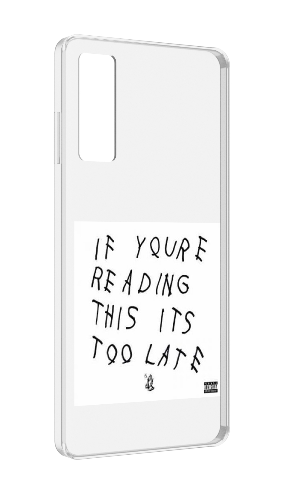 

Чехол MyPads Drake - If You’re Reading This It’s Too Late для TCL 20 5G, Прозрачный, Tocco