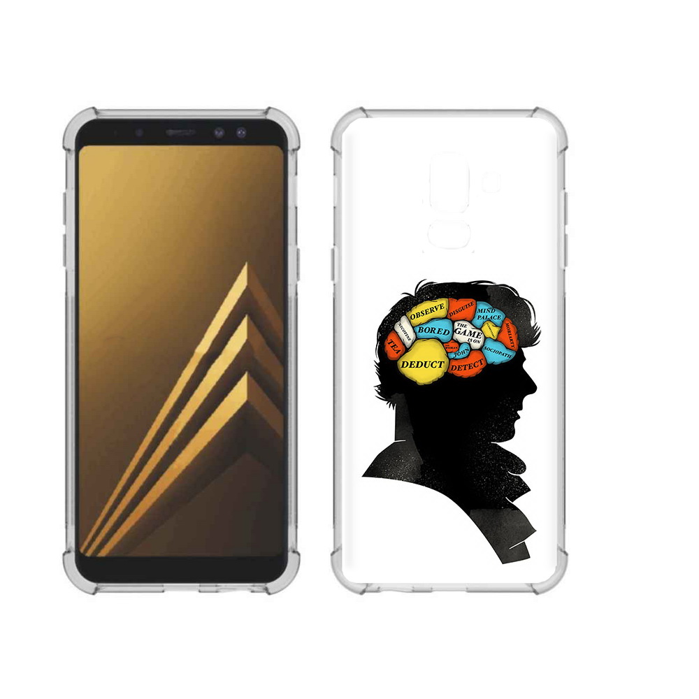

Чехол MyPads Tocco для Samsung Galaxy A6+ (2018) темный рисунок (PT111520.594.640), Прозрачный, Tocco