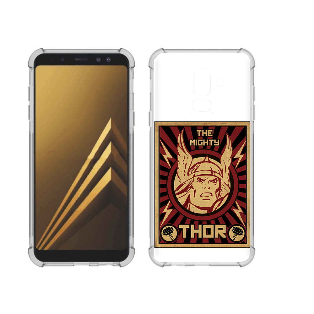 

Чехол MyPads Tocco для Samsung Galaxy A6+ (2018) тор лицо (PT111520.594.646), Прозрачный, Tocco