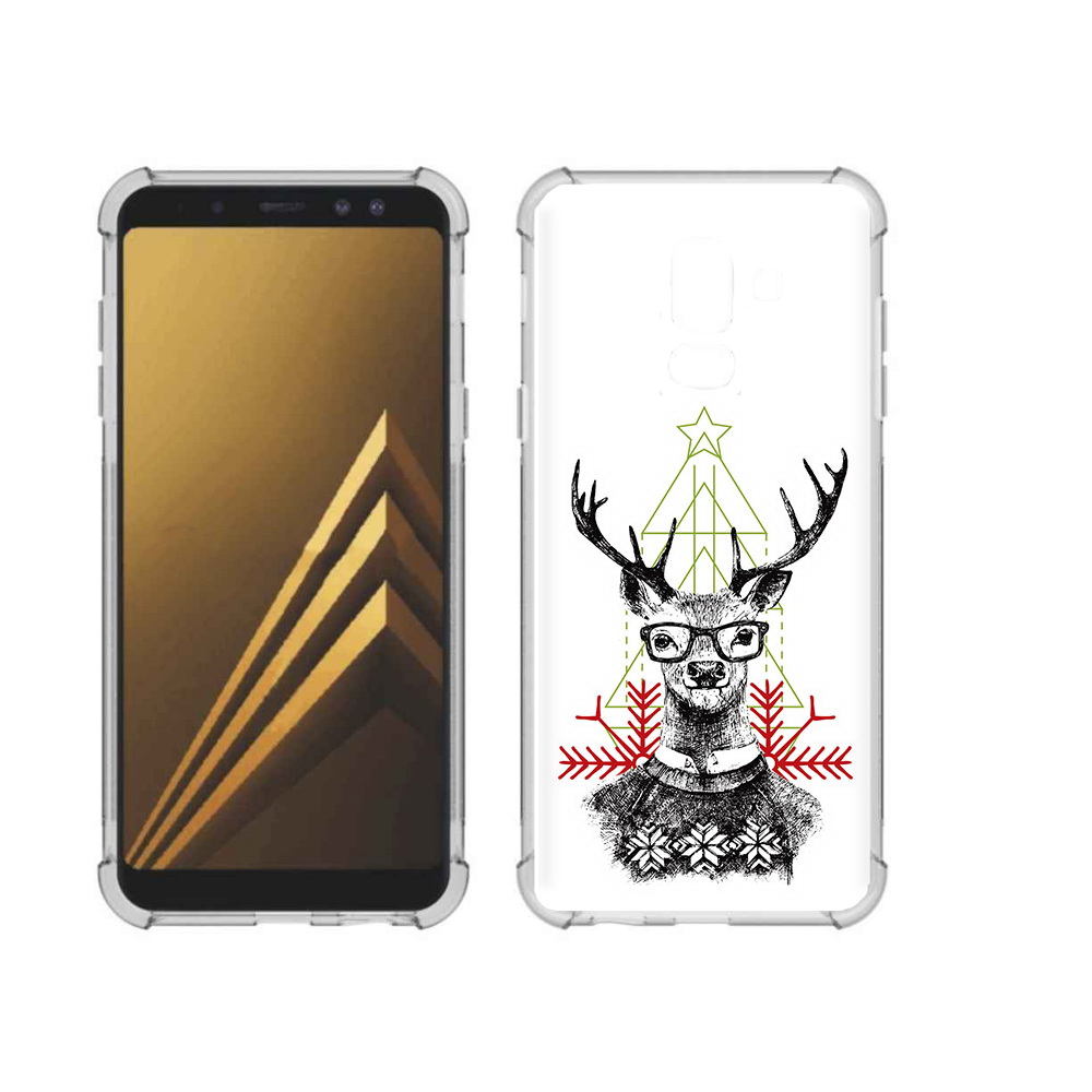 Чехол MyPads Tocco для Samsung Galaxy A6+ (2018) умный олень (PT111520.594.652)