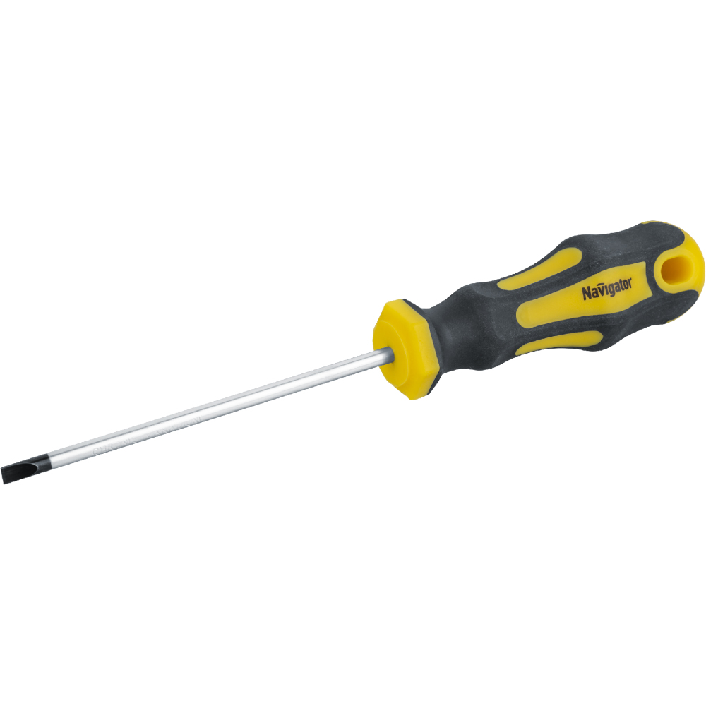 

Navigator Отвёртка плоская (шлицевая) Navigator NHT-Ot01-SL4-100, 100 мм