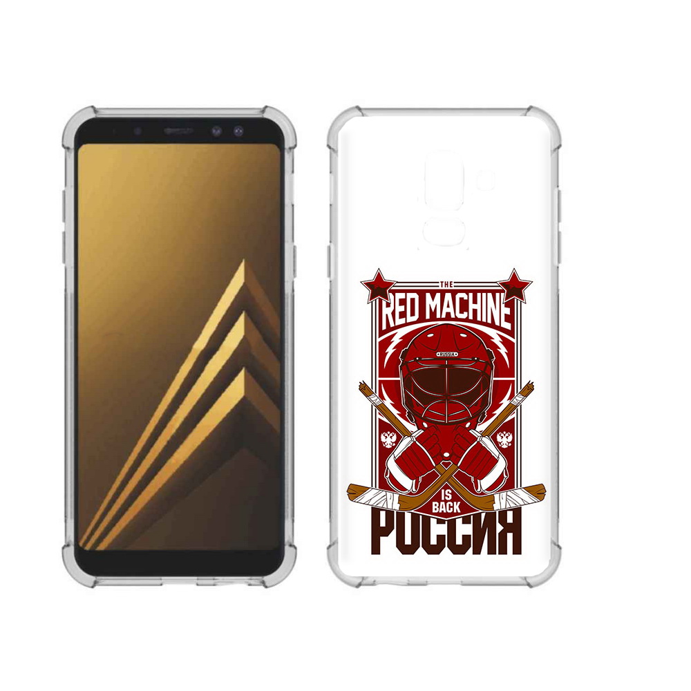 

Чехол MyPads Tocco для Samsung Galaxy A6+ (2018) хоккей россия (PT111520.594.666), Прозрачный, Tocco