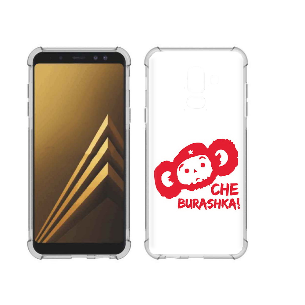 

Чехол MyPads Tocco для Samsung Galaxy A6+ (2018) чебурашка (PT111520.594.672), Прозрачный, Tocco