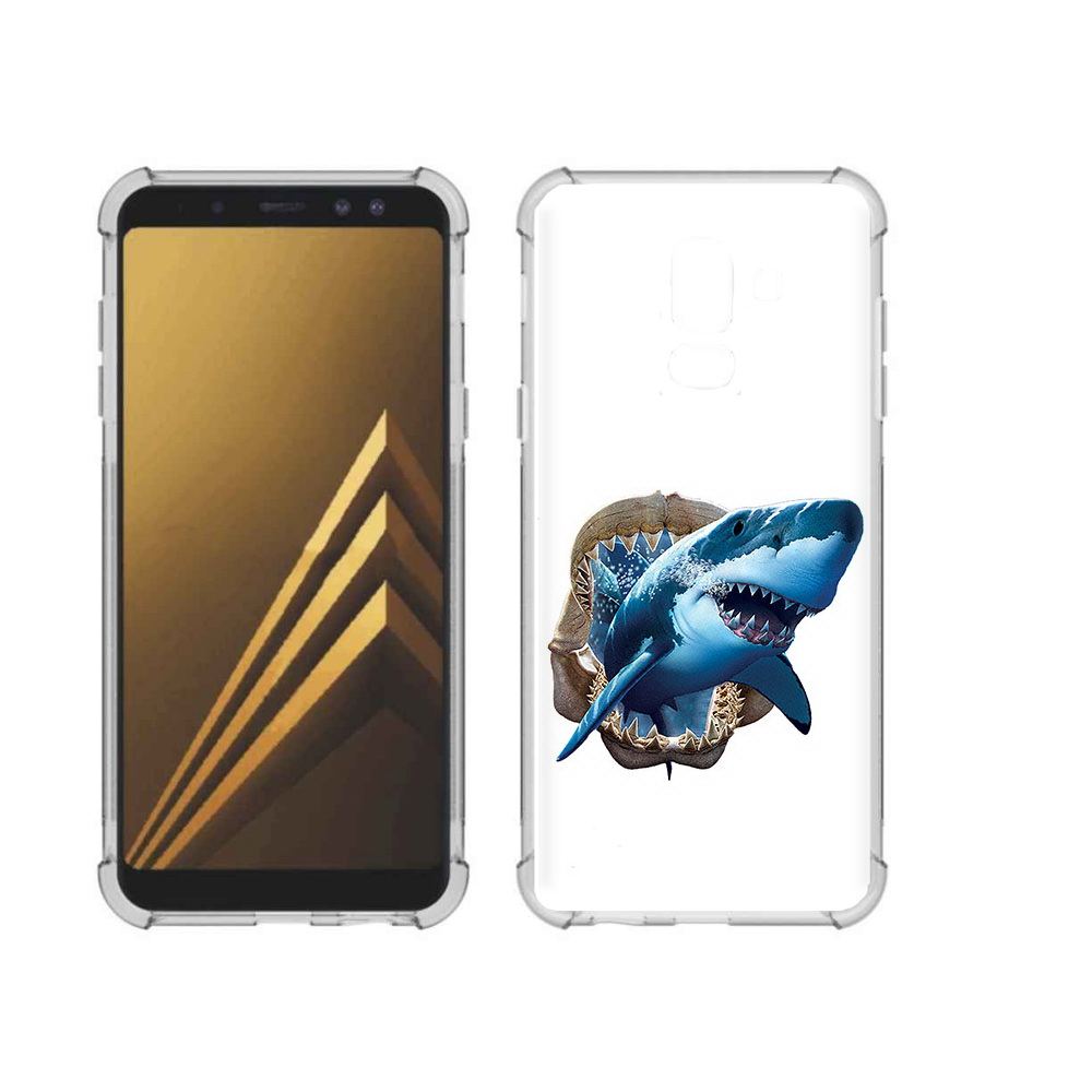 

Чехол MyPads Tocco для Samsung Galaxy A6+ (2018) челюсти (PT111520.594.675), Прозрачный, Tocco