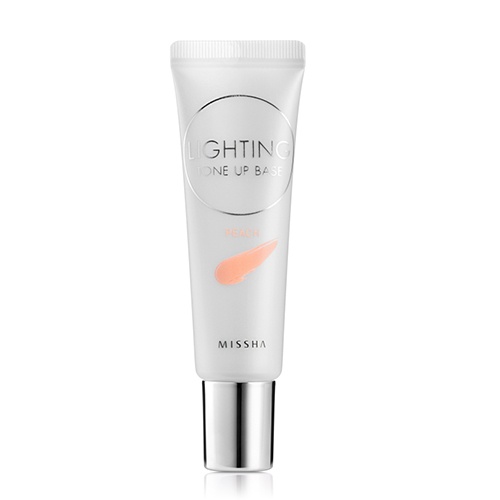 

Основа под макияж выравнивающая тон кожи Missha Lighting Tone Up Base SPF30 PA++ Peach, Праймер