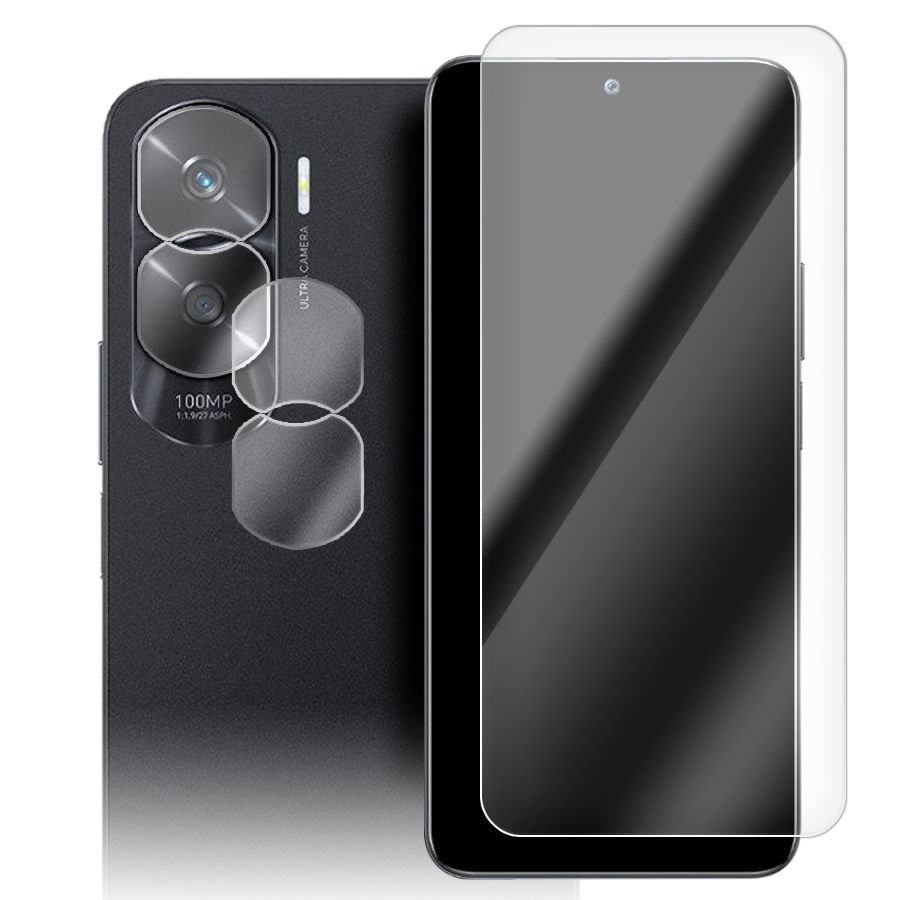 

Стекло защитное гибридное для Honor X50i + защита камеры (2 шт.)