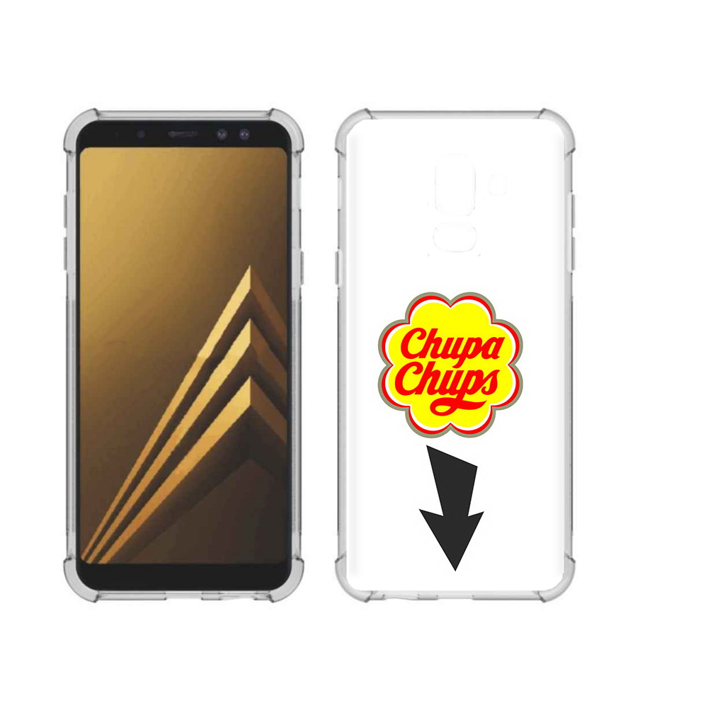 

Чехол MyPads Tocco для Samsung Galaxy A6+ (2018) чупа чупс (PT111520.594.694), Прозрачный, Tocco
