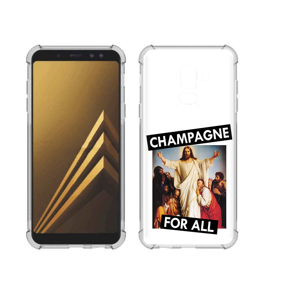

Чехол MyPads Tocco для Samsung Galaxy A6+ (2018) шампанское (PT111520.594.697), Прозрачный, Tocco