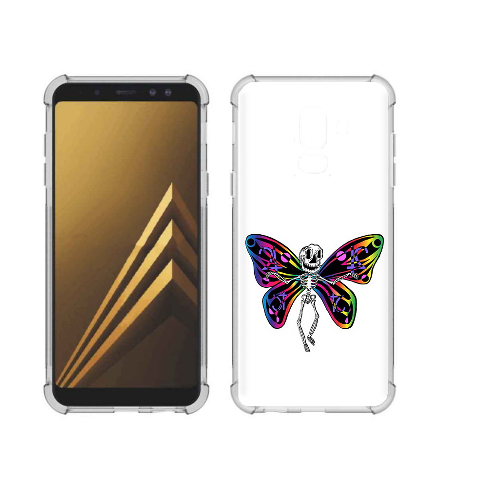 

Чехол MyPads Tocco для Samsung Galaxy A6+ (2018) эффект бабочки (PT111520.594.701), Прозрачный, Tocco