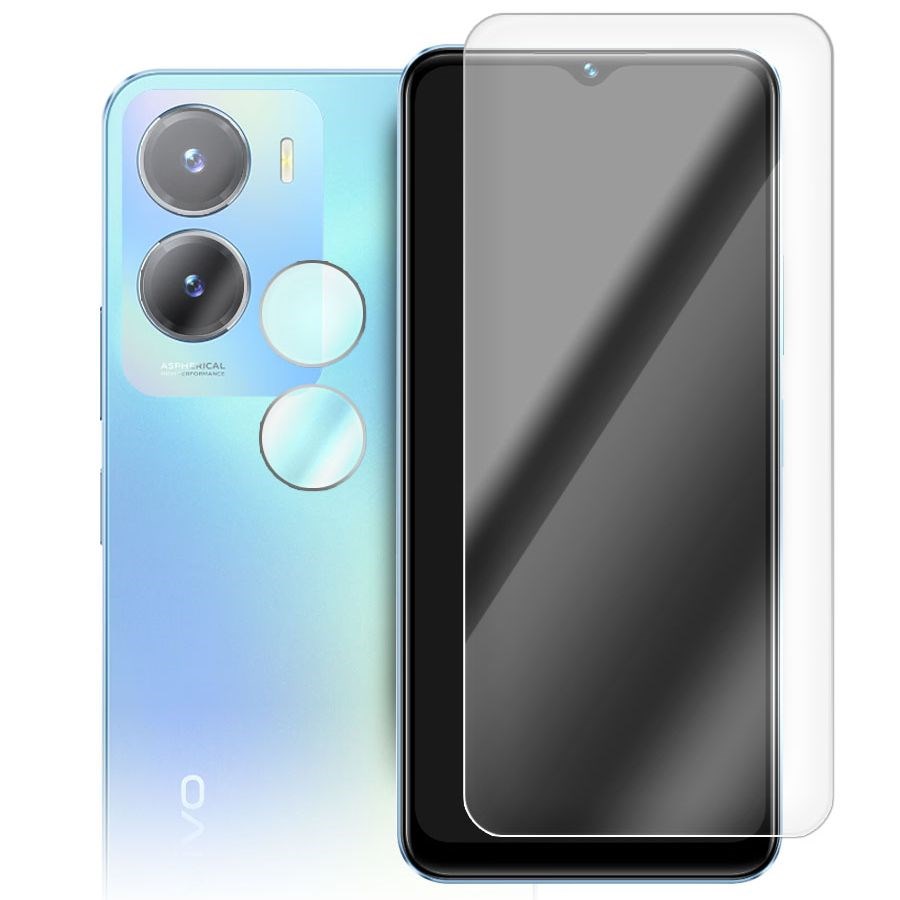 

Стекло защитное гибридное для Vivo T2X 5G + защита камеры (2 шт.)