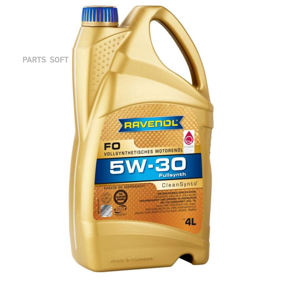 

Моторное масло Ravenol синтетическое FO 5W30 4л