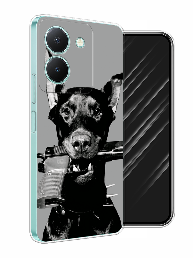 

Чехол Awog на Vivo Y36 "Доберман", Серый, 268950-1
