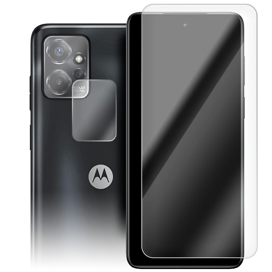

Стекло защитное гибридное для Moto G Power 5G + защита камеры (2 шт.)