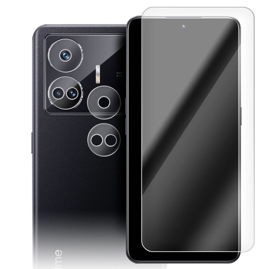 

Стекло защитное гибридное для Realme GT Neo5 SE + защита камеры (2 шт.)
