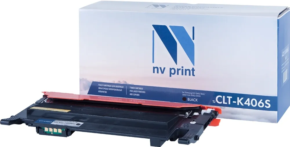 

Картридж для МФУ NV Print CLT-K406S (34443) черный, совместимый, CLT-K406S