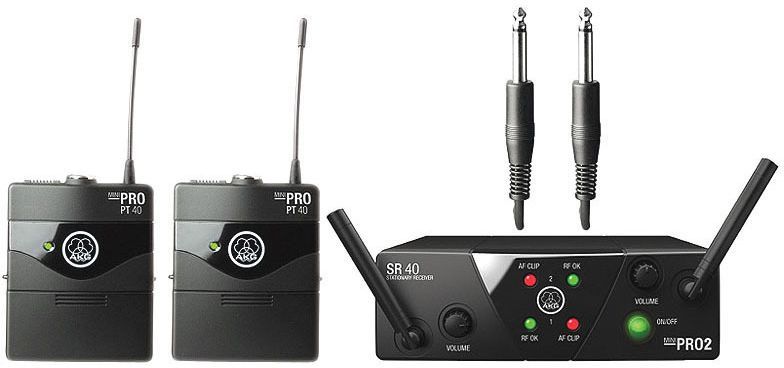 фото Радиосистема akg wms40 mini2 instrumental set bd us45a/c, black