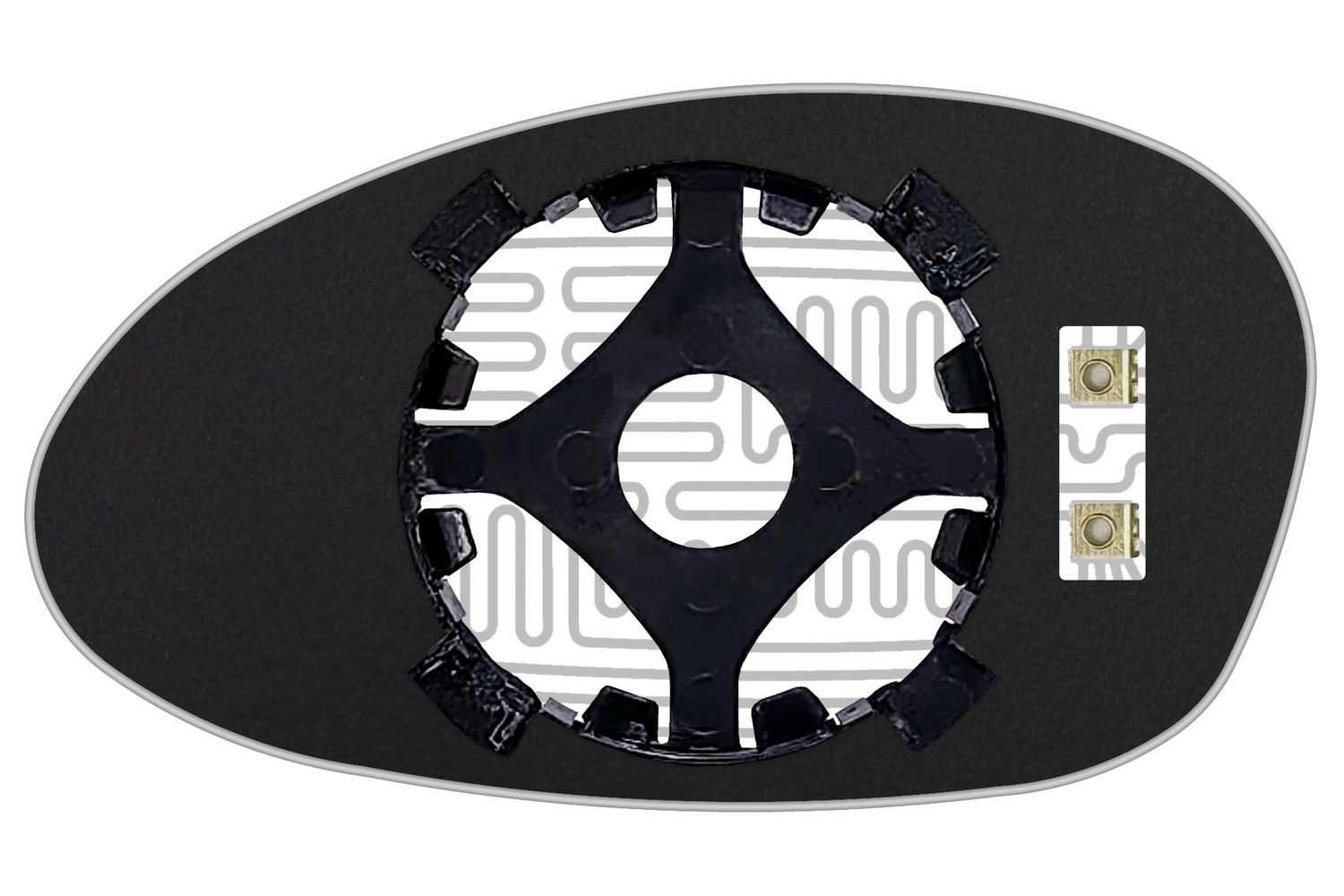 

Зеркальный Элемент Правый Bmw 1 E81 E82 E87 E88 (04-07) Асферика Голубой С Обогревом