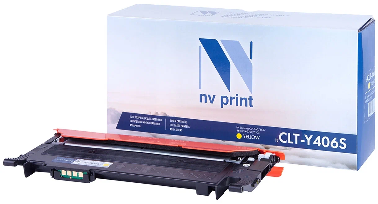 

Картридж для МФУ NV Print CLT-Y406S (34441) желтый, совместимый, CLT-Y406S