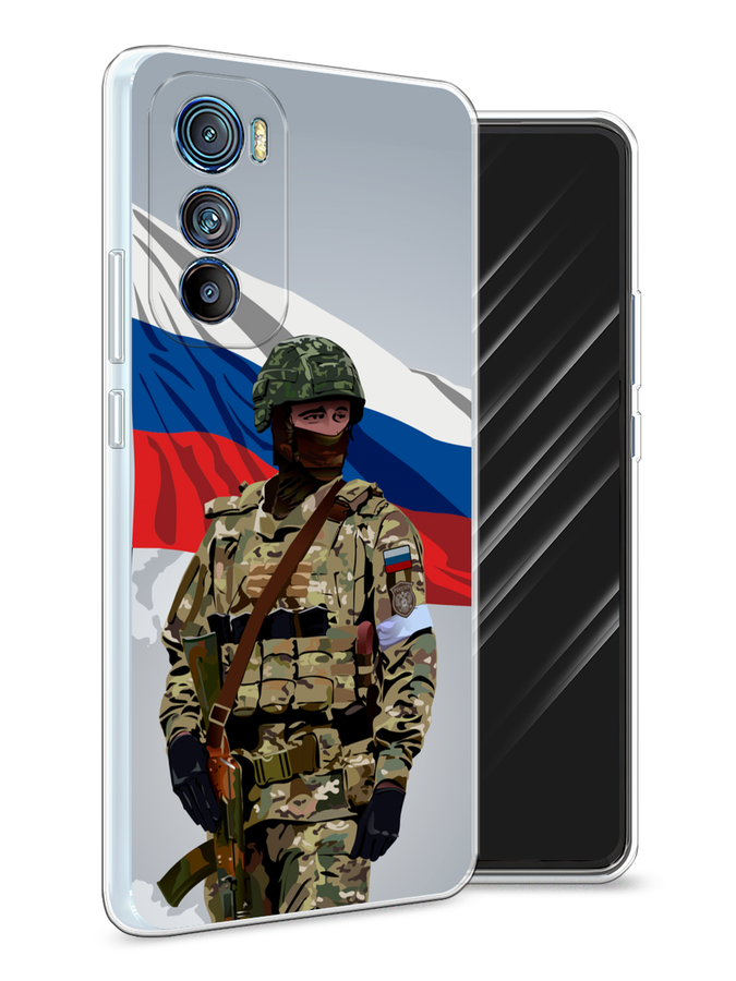 

Чехол Awog на Motorola Edge 30 "Солдат с флагом", Белый;синий;красный;зеленый, 243250-1