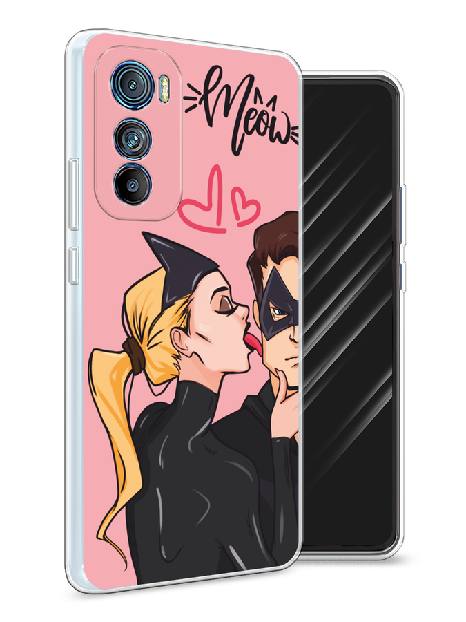 

Чехол Awog на Motorola Edge 30 "Kiss of Cat Woman", Розовый;черный;бежевый, 243250-1