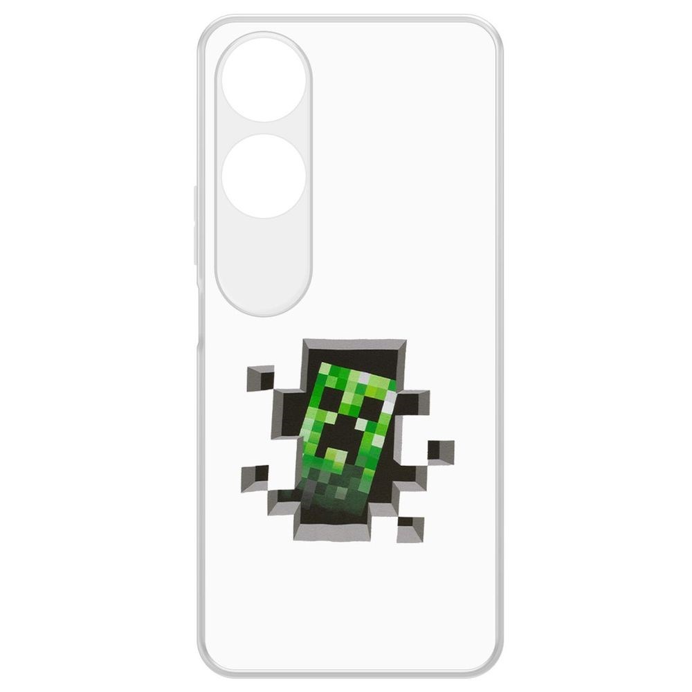 

Чехол-накладка Krutoff Clear Case Minecraft-Крипер для Honor X5 Plus, Прозрачный