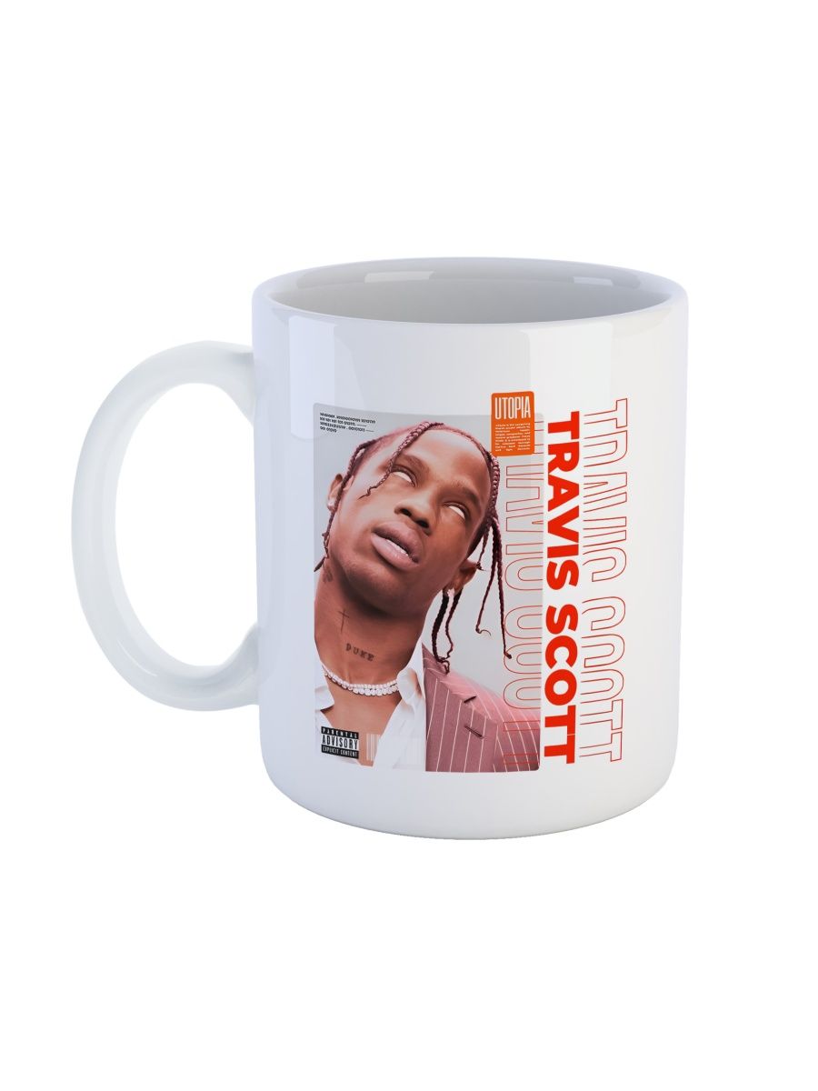 

Кружка Каждому Своё Трэвис Скотт, Travis Scott, Рэпер 330 мл, CU-MZTS8-W/S