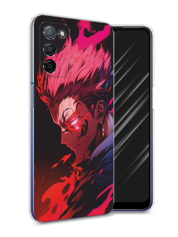 

Чехол Awog на Oppo A55s 5G "Взгляд Сукуны", Розовый;красный;черный, 2510150-1