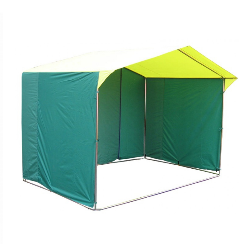 Торговая палатка Домик 3.0х1,9 желто-зеленая