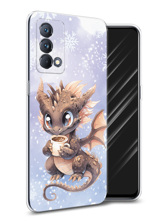 

Чехол Awog на Realme GT Master Edition "Дракончик с кружкой тёмный", Бежевый;розовый;серый, 2510450-1