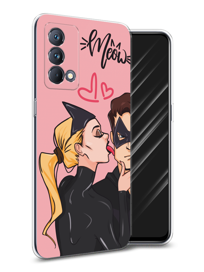 

Чехол Awog на Realme GT Master Edition "Kiss of Cat Woman", Розовый;черный;бежевый, 2510450-1