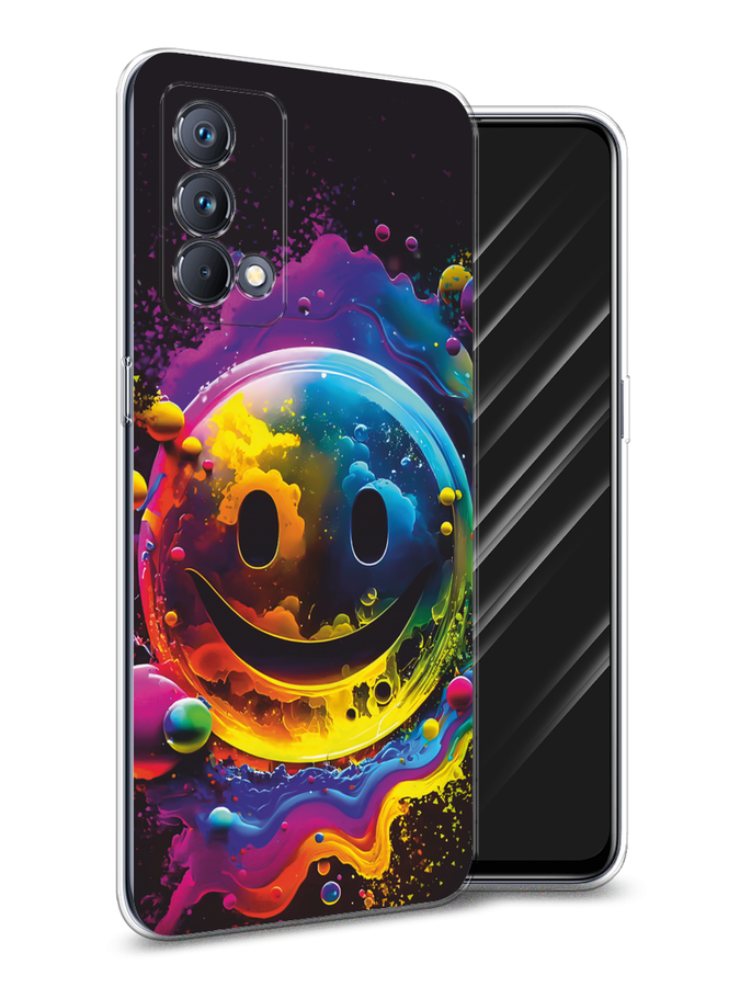 

Чехол Awog на Realme GT Master Edition "Кислотный смайл", Фиолетовый;желтый;синий, 2510450-1