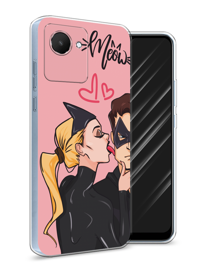 

Чехол Awog на Realme C30 "Kiss of Cat Woman", Розовый;черный;бежевый, 2510550-1