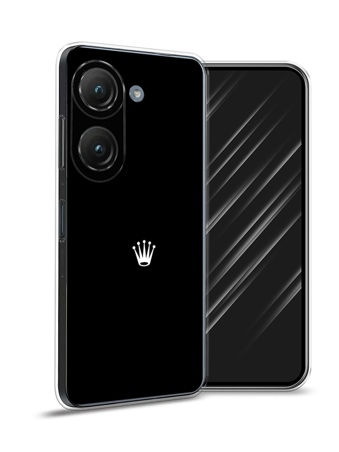 

Чехол Awog на Asus ZenFone 9 "Белая корона на черном фоне", Черный, 44850-7