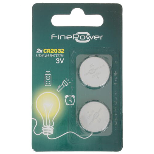 Батарейка FinePower плоская CR2032