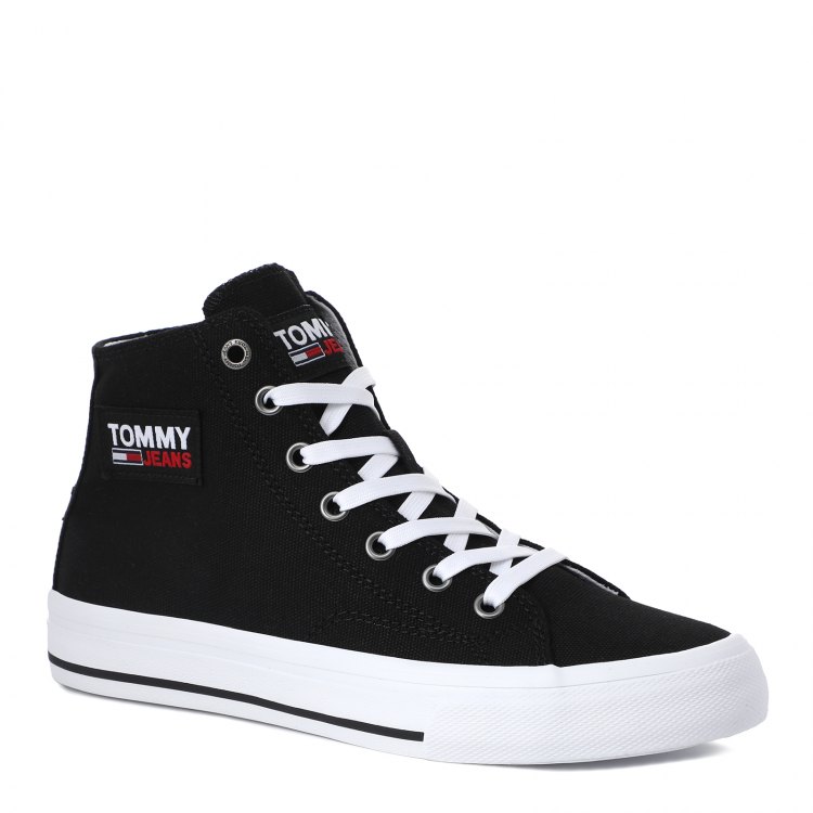 фото Кеды женские tommy jeans en0en01370_2521447 черные 37 eu