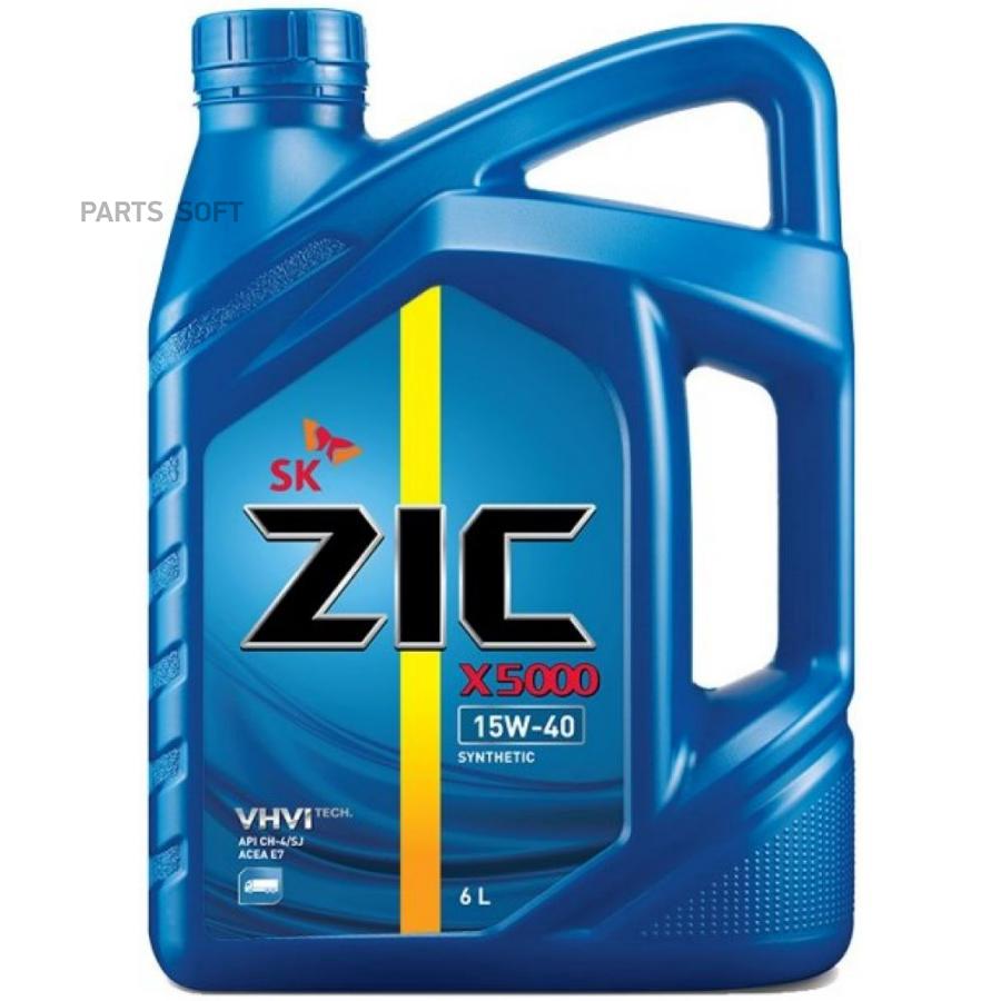 

ZIC Масло моторное ZIC X5000 15W-40 минеральное 6 л 172604