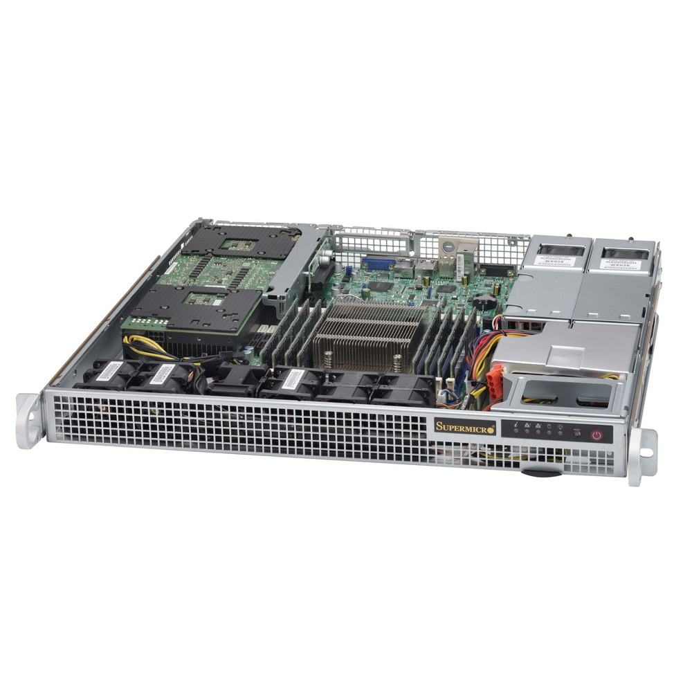 фото Корпус компьютерный supermicro cse-514-r407w gray