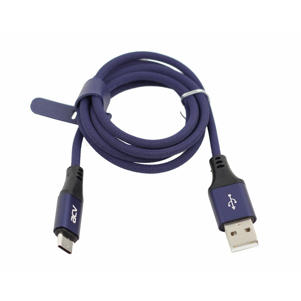 фото Кабель acv usb 2.0 a(m)-type-c acv usb-cd1bu, 1 м, синий