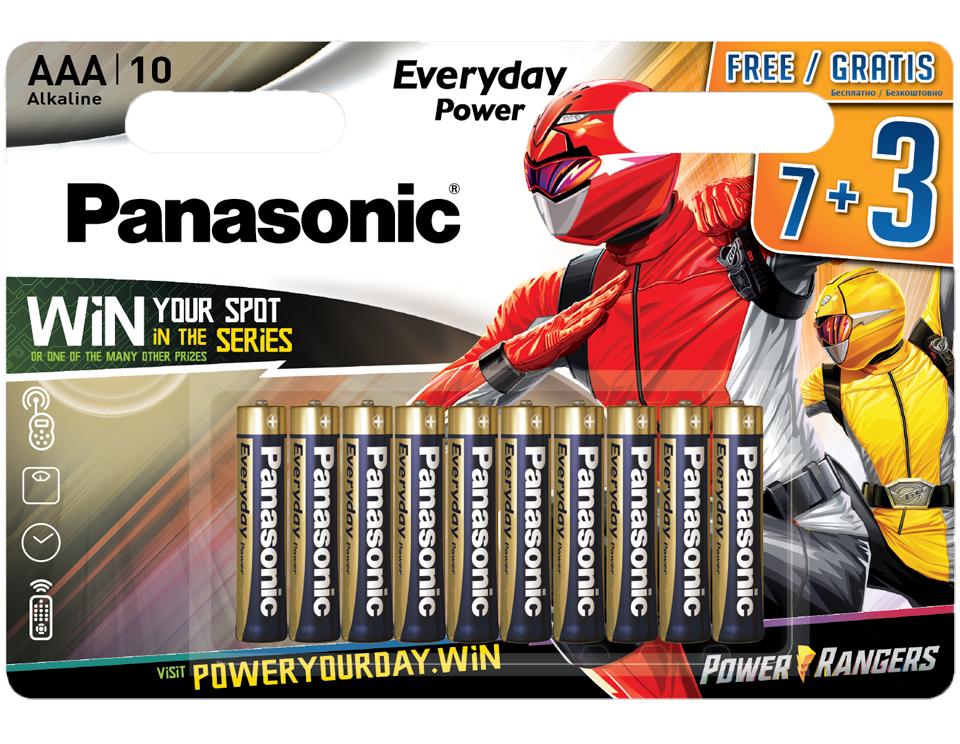 

Щелочные батарейки Panasonic Everyday Power LR03REE-10B3FP, Panasonic-5