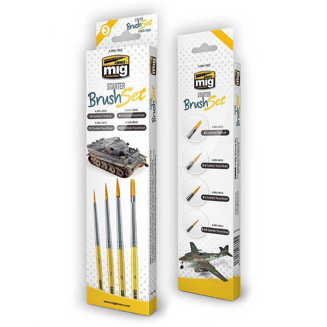

Набор Кистей AMMO MIG Для Начинающих AMIG7602