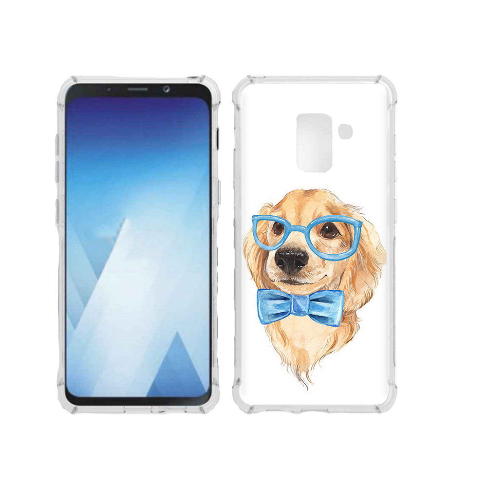 

Чехол MyPads Tocco для Samsung Galaxy A5 (2018) Собака интеллигент (PT95317.573.159), Прозрачный, Tocco
