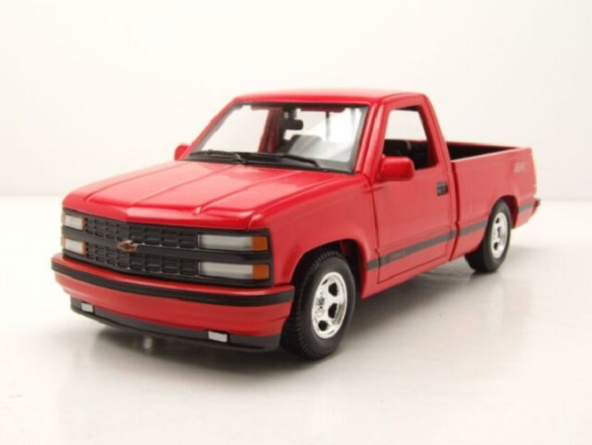 Машина Maisto 1993 Chevrolet 454 SS Pick-up, 1:24, красный 32901 maisto 1 24 1986 chevrolet monte carlo ss static die cast vehicles collectible model car toys