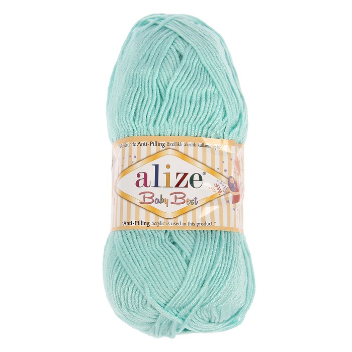

Пряжа ALIZE Baby Best, 240 мх100 г, 19 водяная зелень