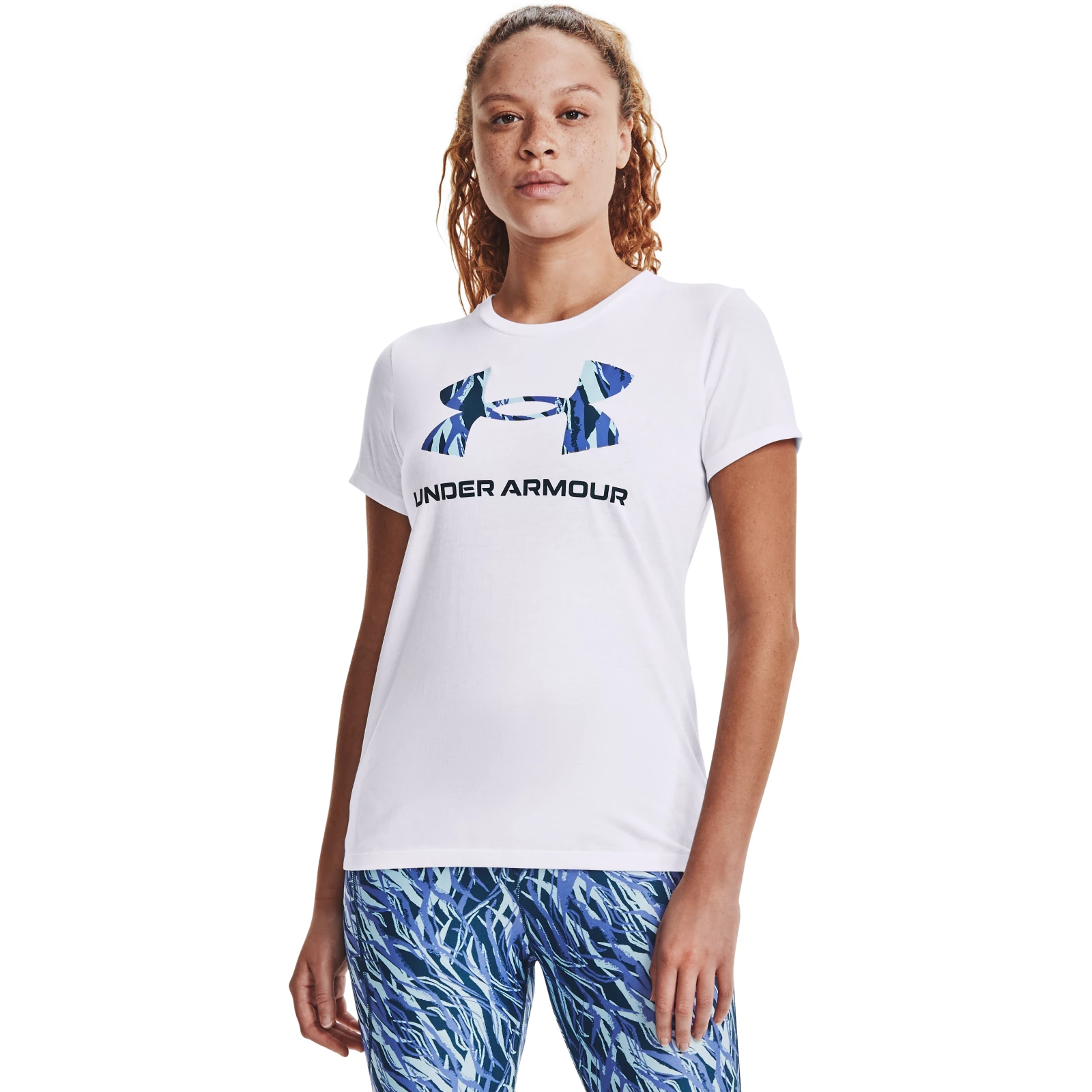 Футболка женская Under Armour Live Sportstyle Graphic SS Tee белая XS