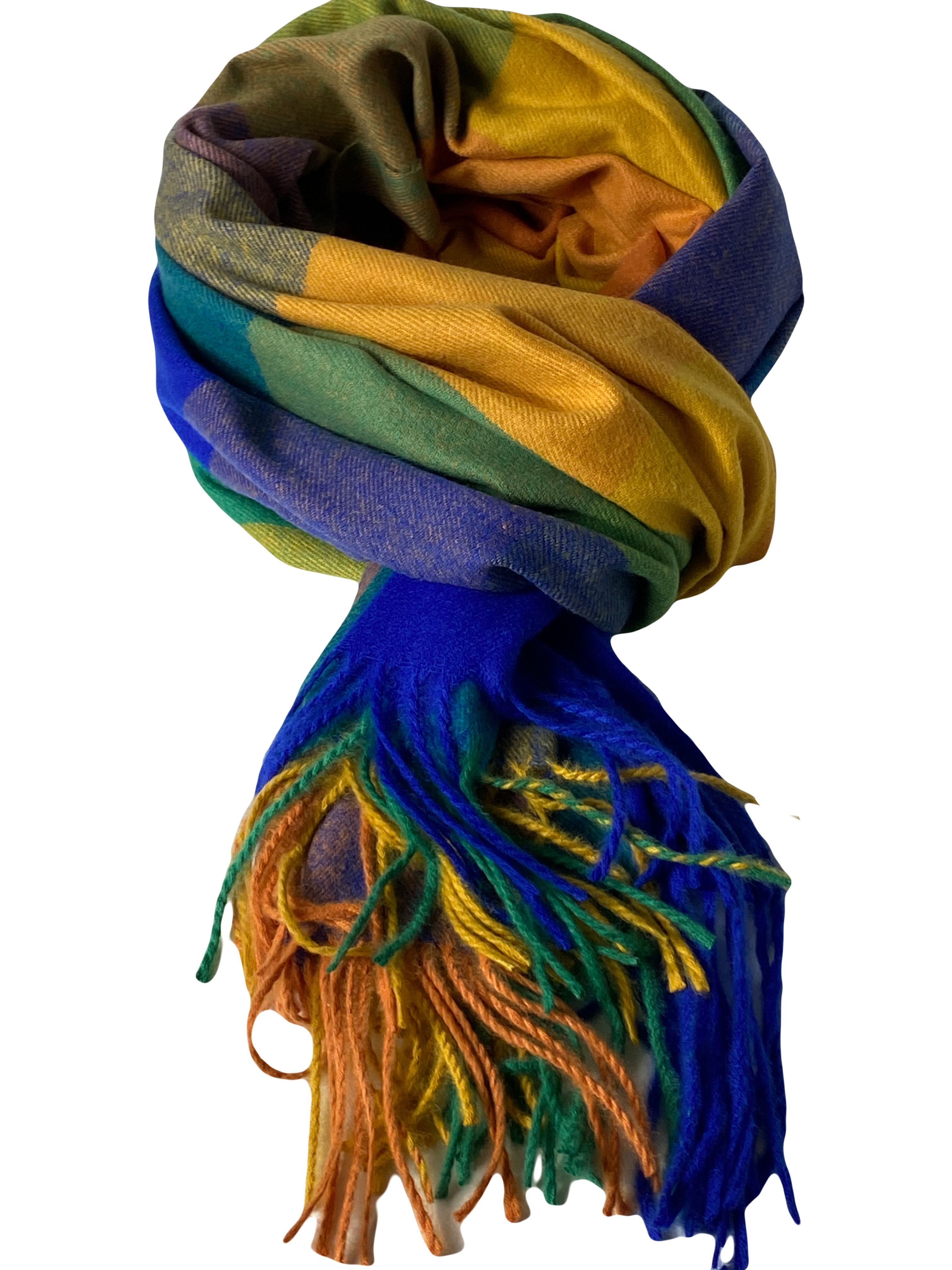 Палантин женский FLORENTO ШМЕЛ разноцветный, 180х70 см